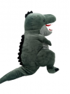 Mäkkučká plyšová hračka dinosaurus TIREX, šedý 80 cm